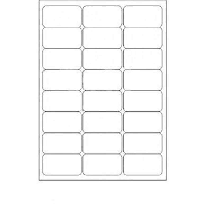 STANDARD REGULAR LABEL STICKER SIZES: